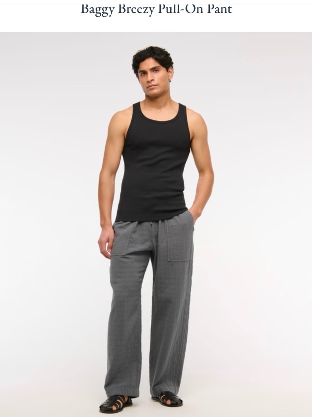 Men’s Baggy Breezy Pull-On Pant - White